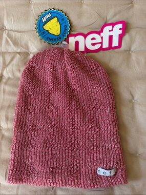 Neff Pink Knit Kids Beanie